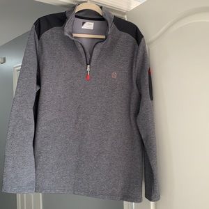 Large Izod Men’s Grey PullOver with Zipper